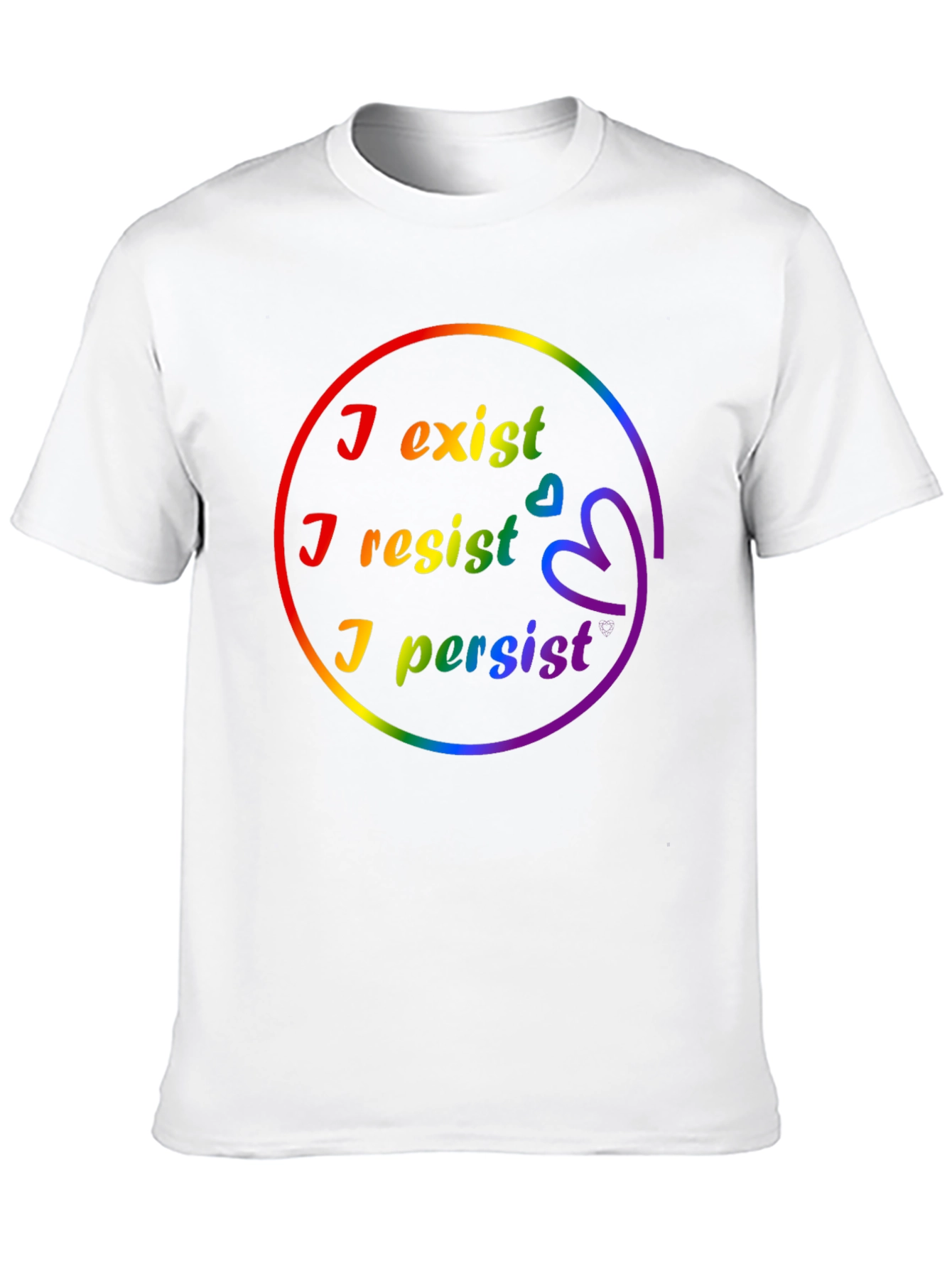 I Exist I Resist I Persist Pride LGBTQ+ T-Shirt