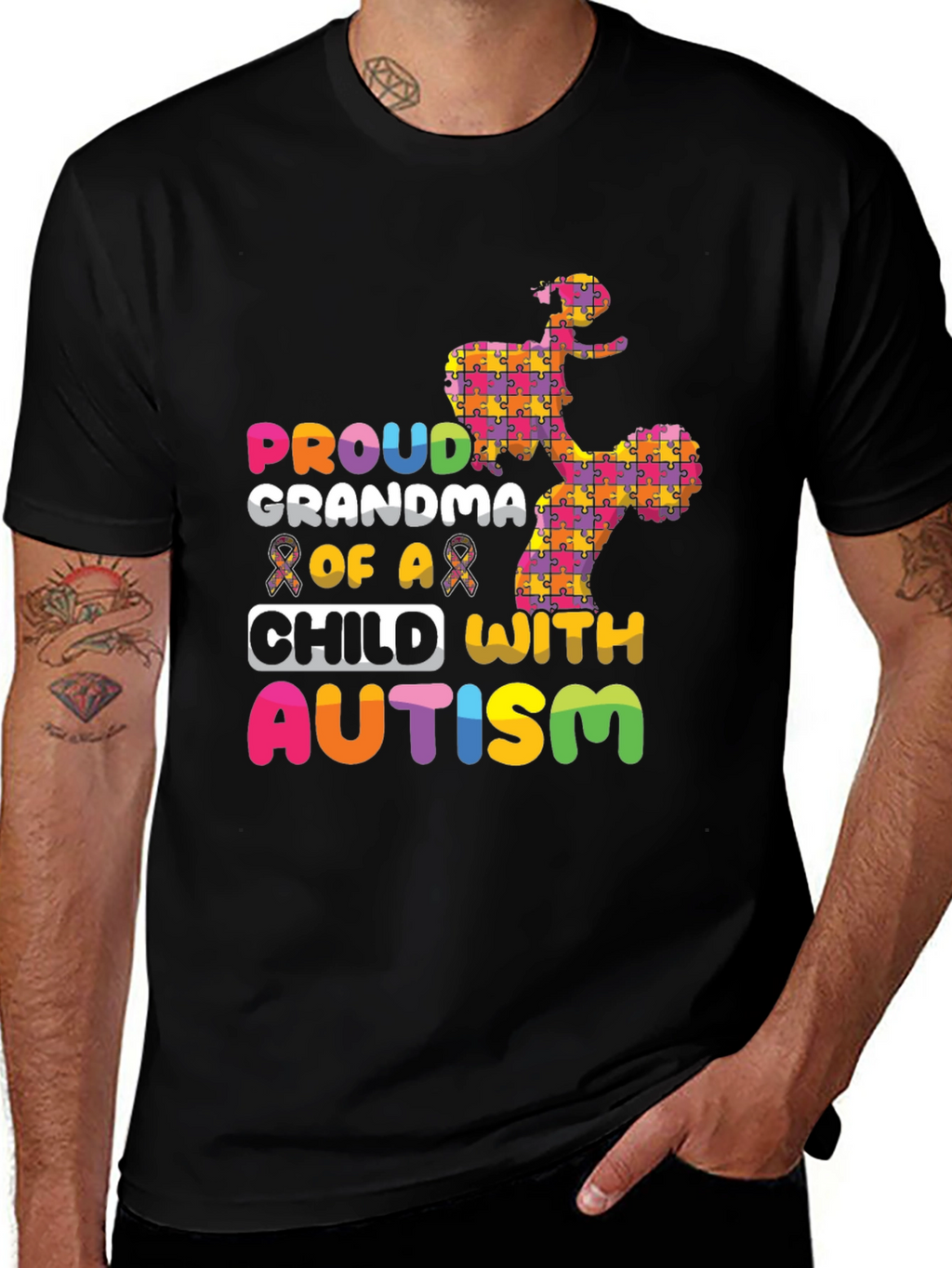 Proud Grandma of a Child with Autism T-Shirt