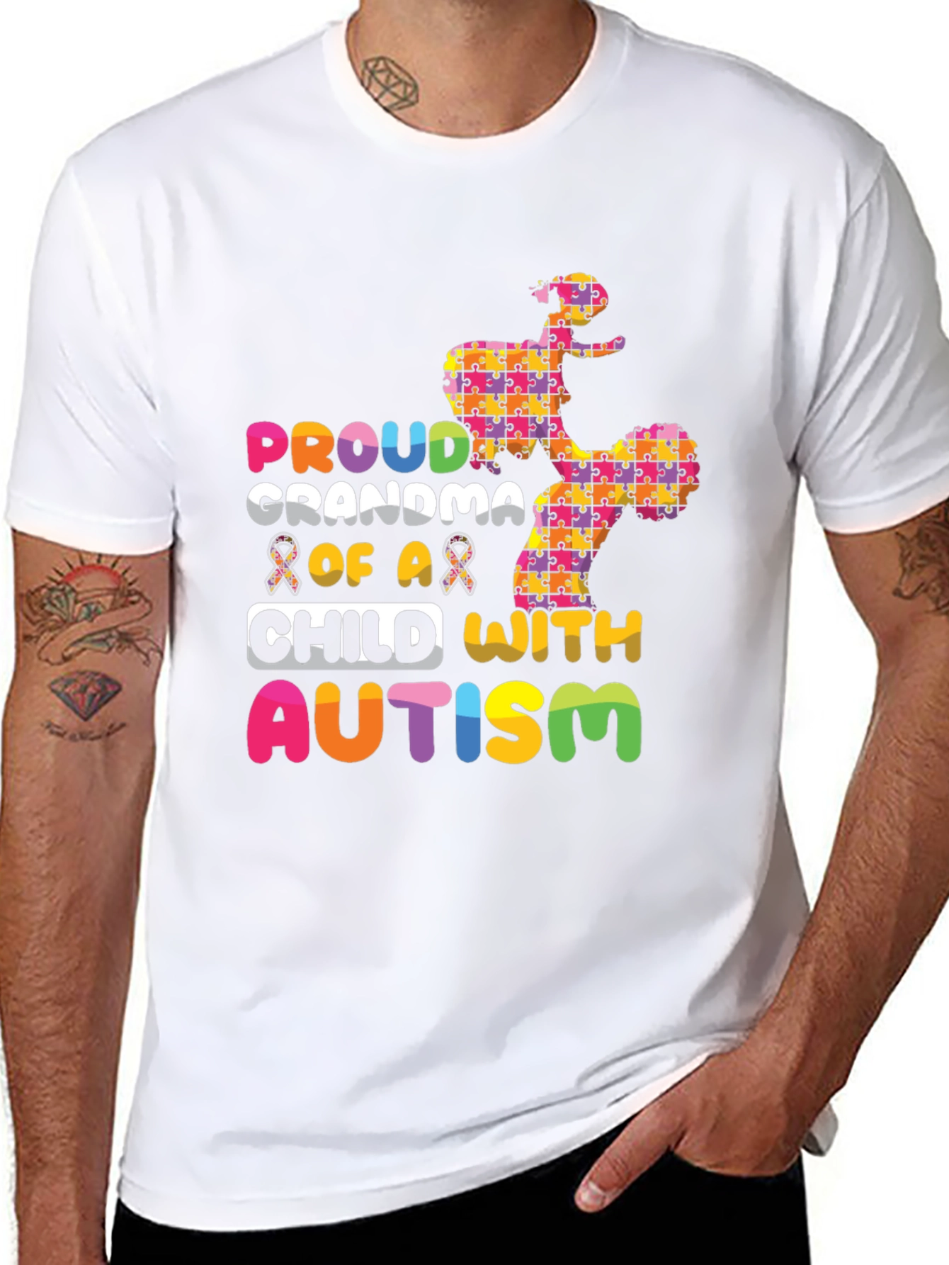 Proud Grandma of a Child with Autism T-Shirt