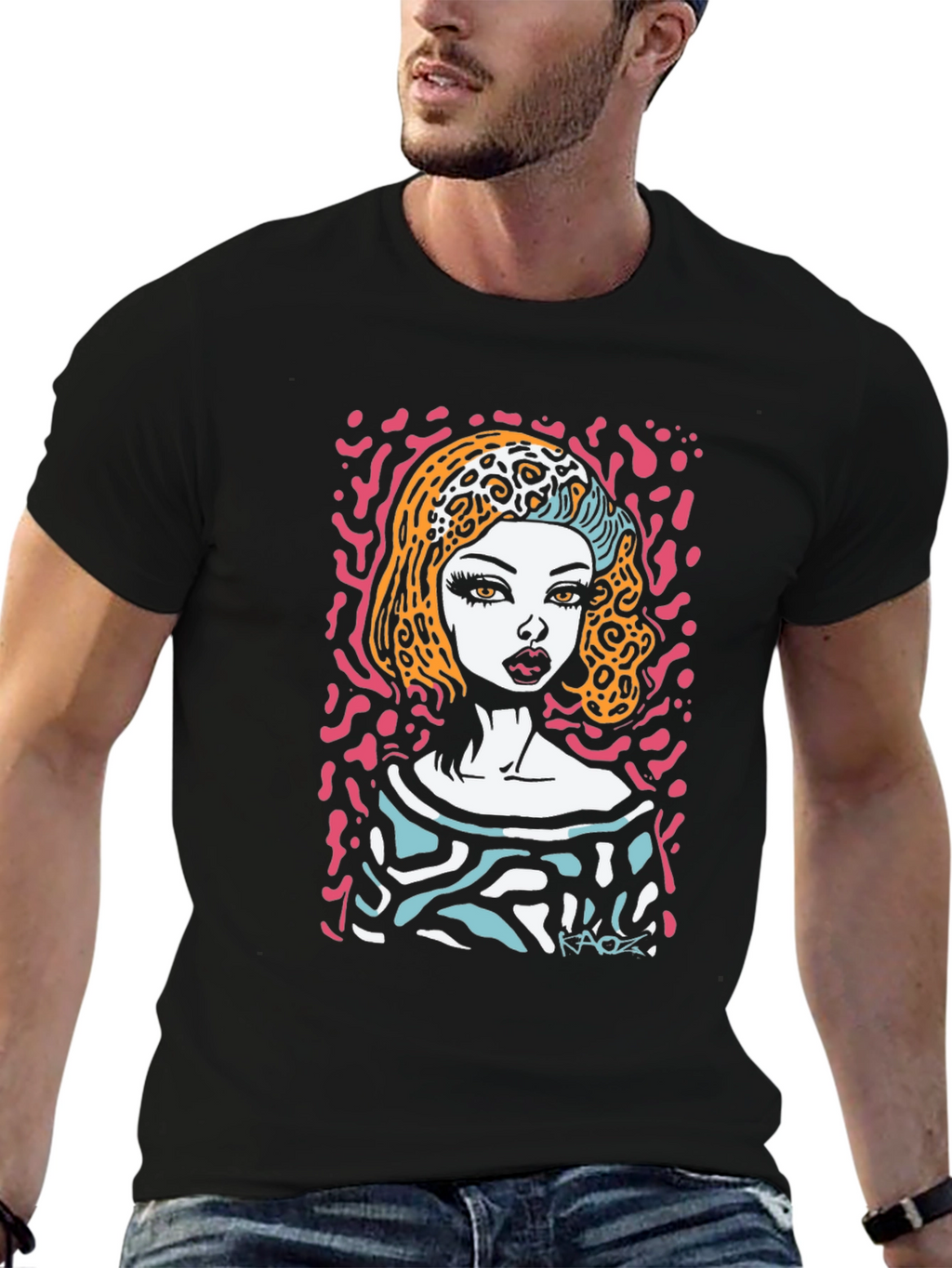 Abstract Pop Art Graphic Print T-Shirt