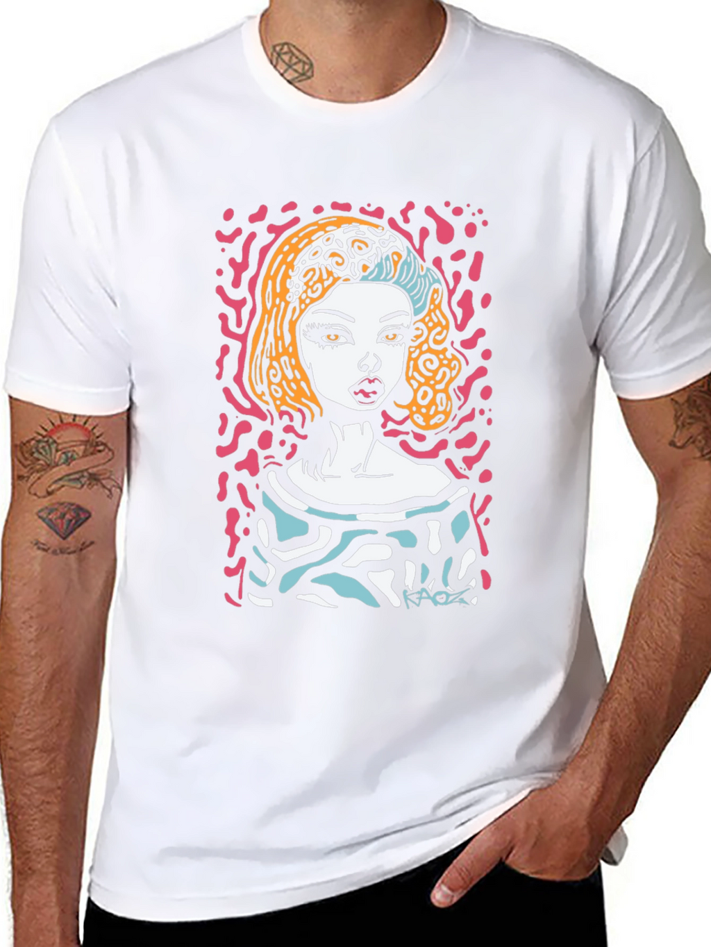 Abstract Pop Art Graphic Print T-Shirt