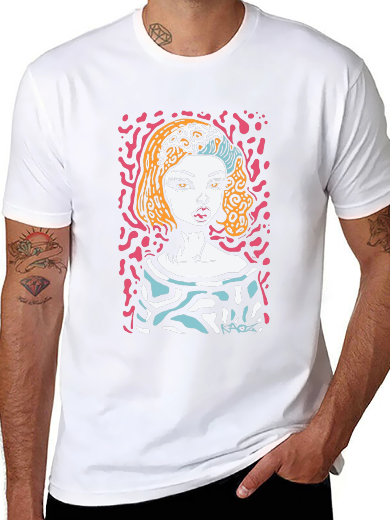 Abstract Pop Art Graphic Print T-Shirt