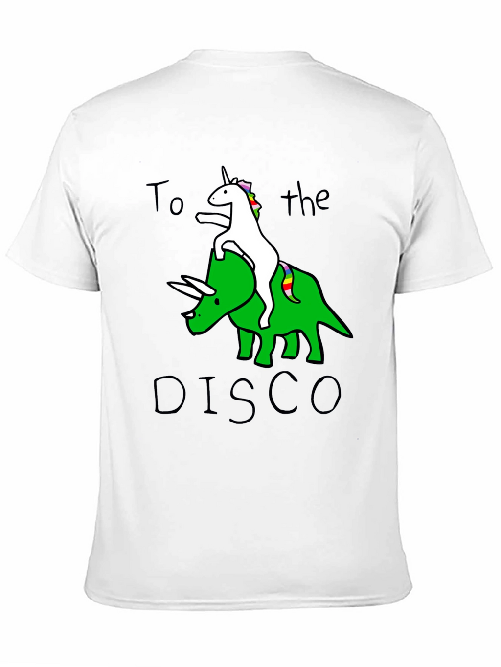 Unicorn Triceratops Disco Graphic Tee