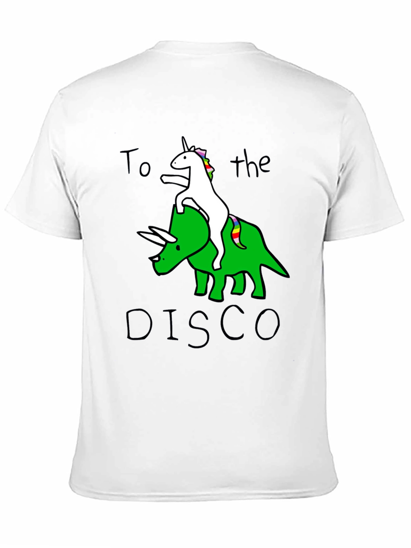 Unicorn Triceratops Disco Graphic Tee