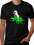 Unicorn Triceratops Disco Graphic Tee