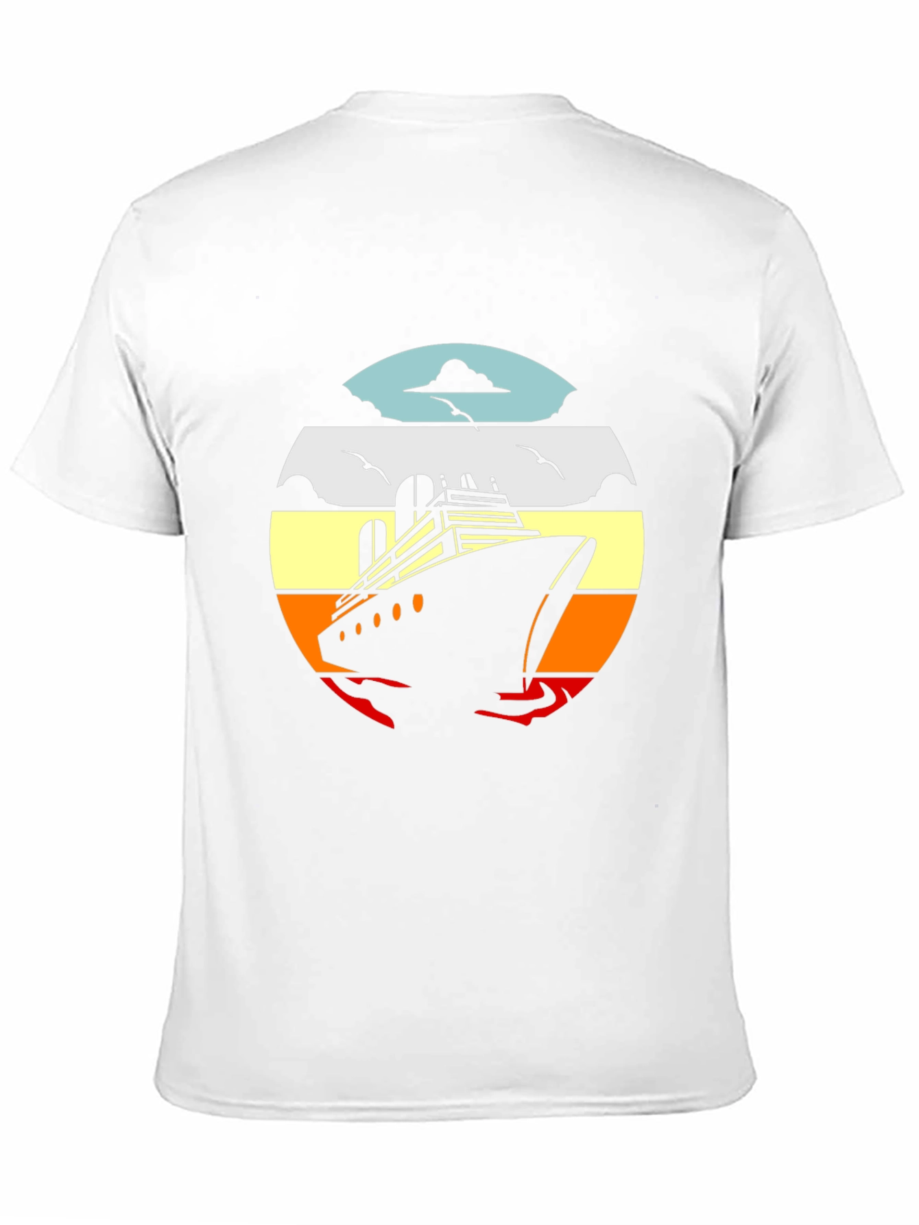 Cruise Ship Sunset Graphic Tee