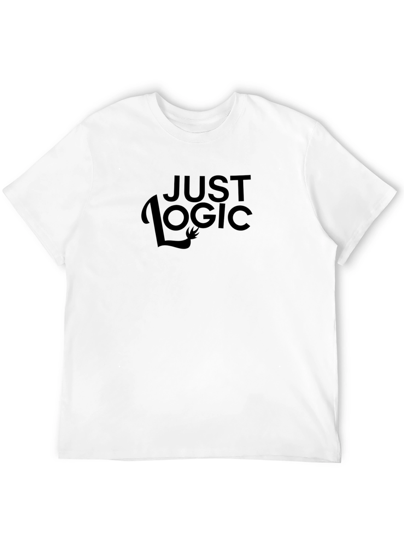 Just Logic Black Graphic Tee