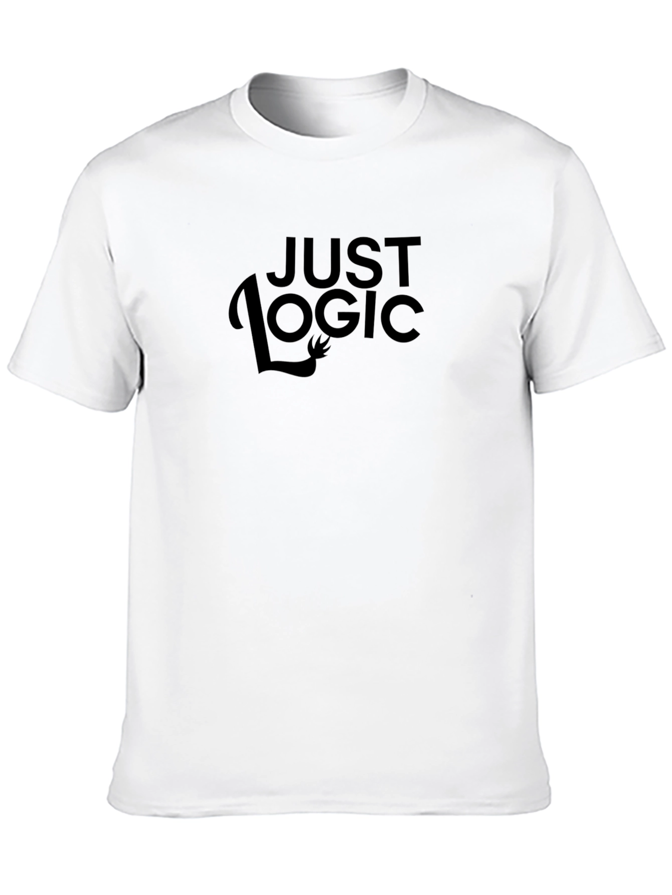 Just Logic Black Graphic Tee