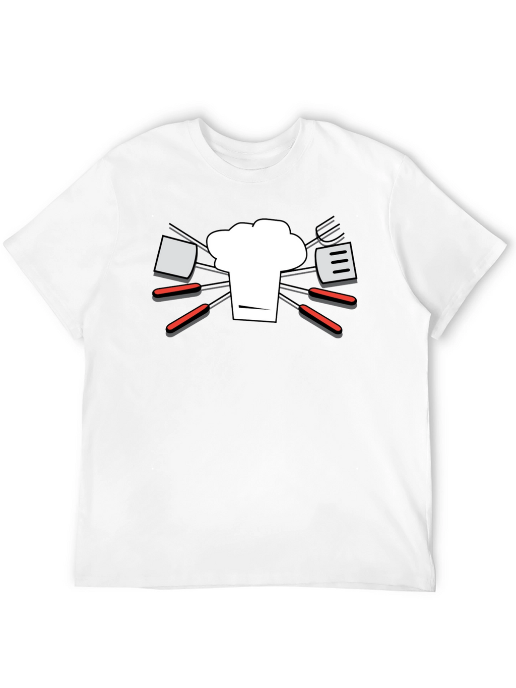 Chef Hat & BBQ Tools Graphic T-Shirt