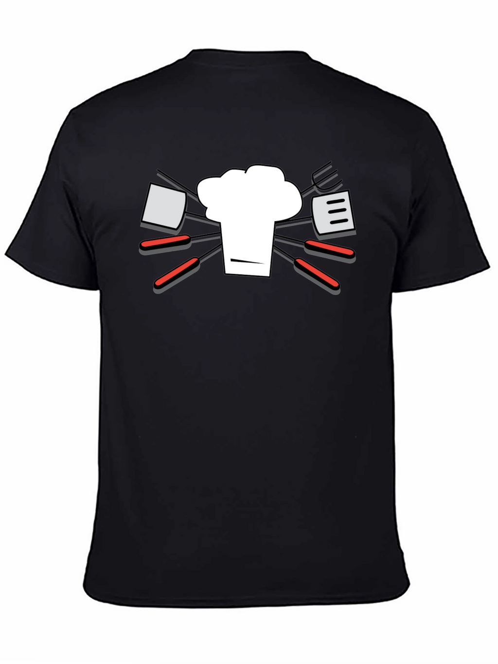 Chef Hat & BBQ Tools Graphic T-Shirt