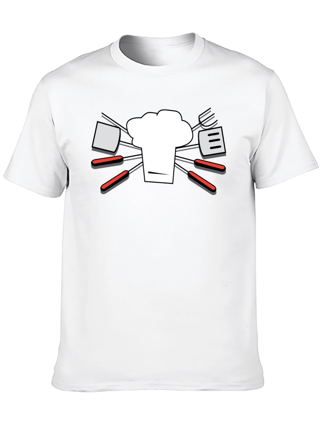 Chef Hat & BBQ Tools Graphic T-Shirt