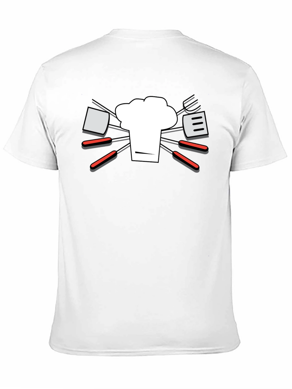 Chef Hat & BBQ Tools Graphic T-Shirt