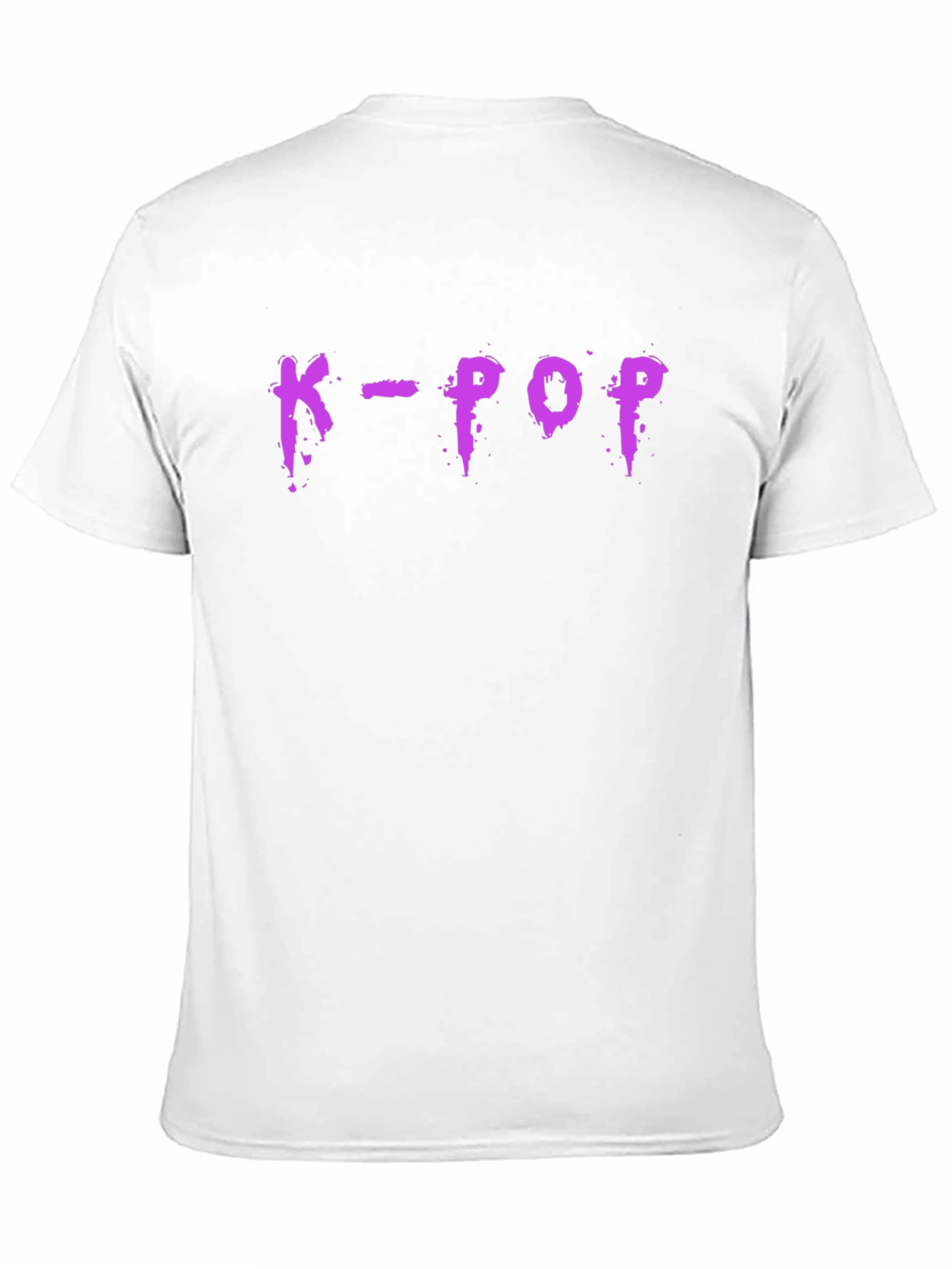 K-Pop Graphic T-Shirt - Trendy Purple Design