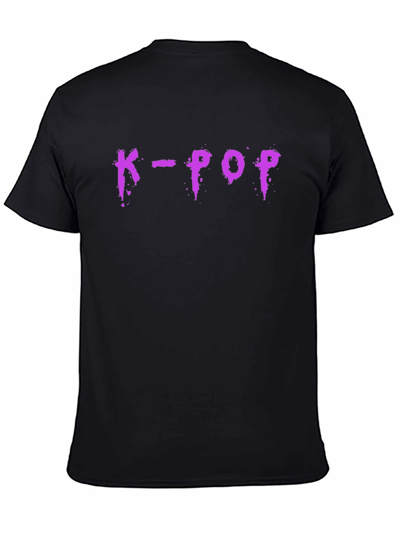 K-Pop Graphic T-Shirt - Trendy Purple Design