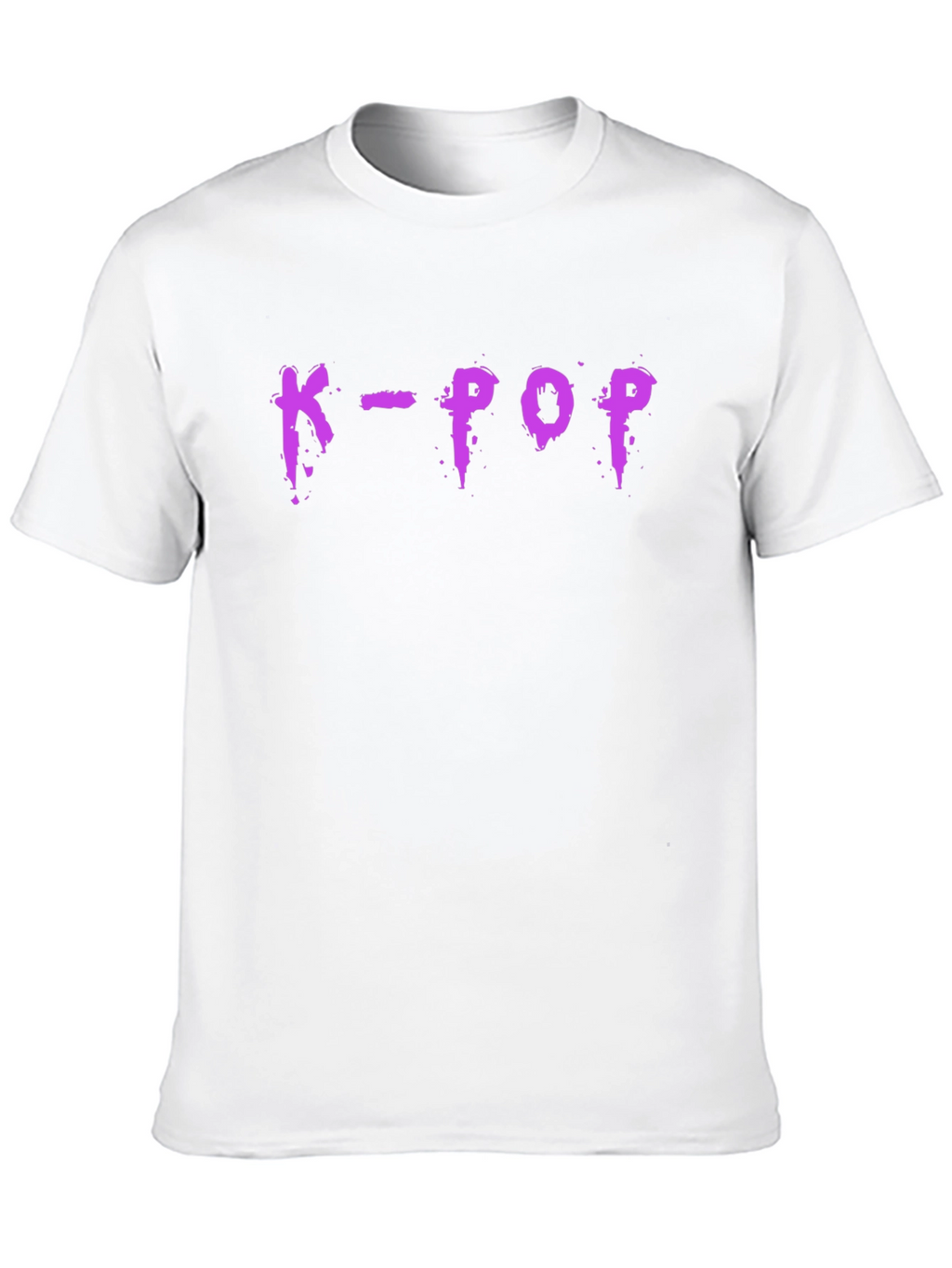 K-Pop Graphic T-Shirt - Trendy Purple Design