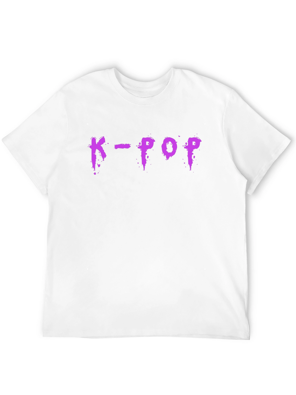 K-Pop Graphic T-Shirt - Trendy Purple Design