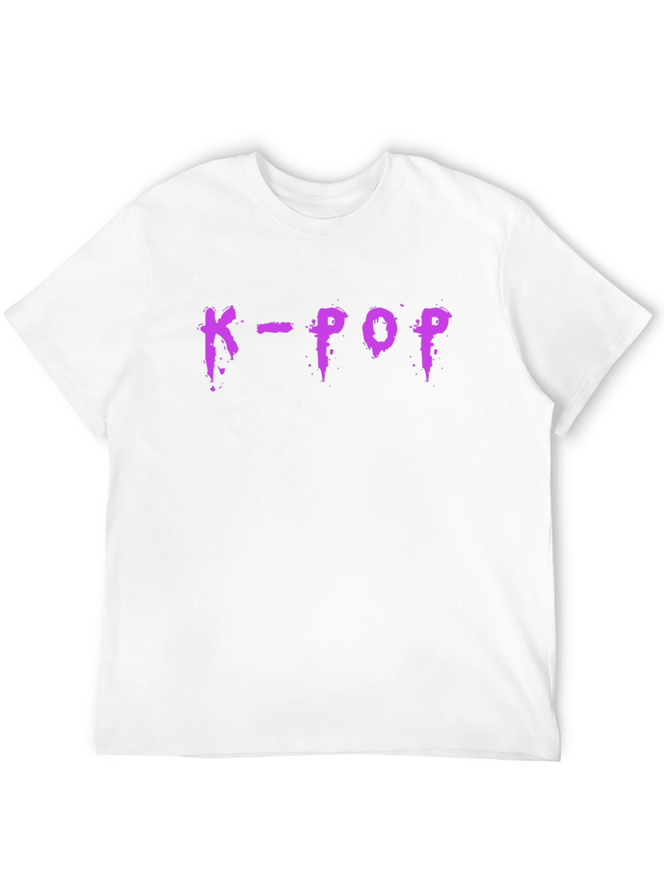 K-Pop Graphic T-Shirt - Trendy Purple Design