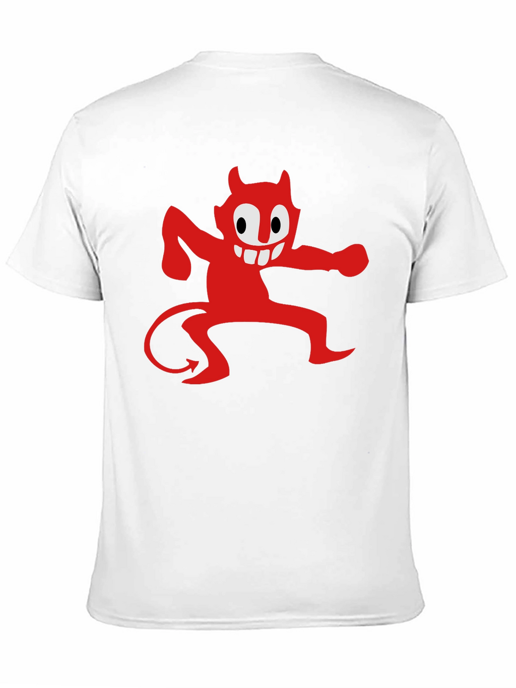 Cartoon Devil Graphic Tee - Mens Black T-Shirt