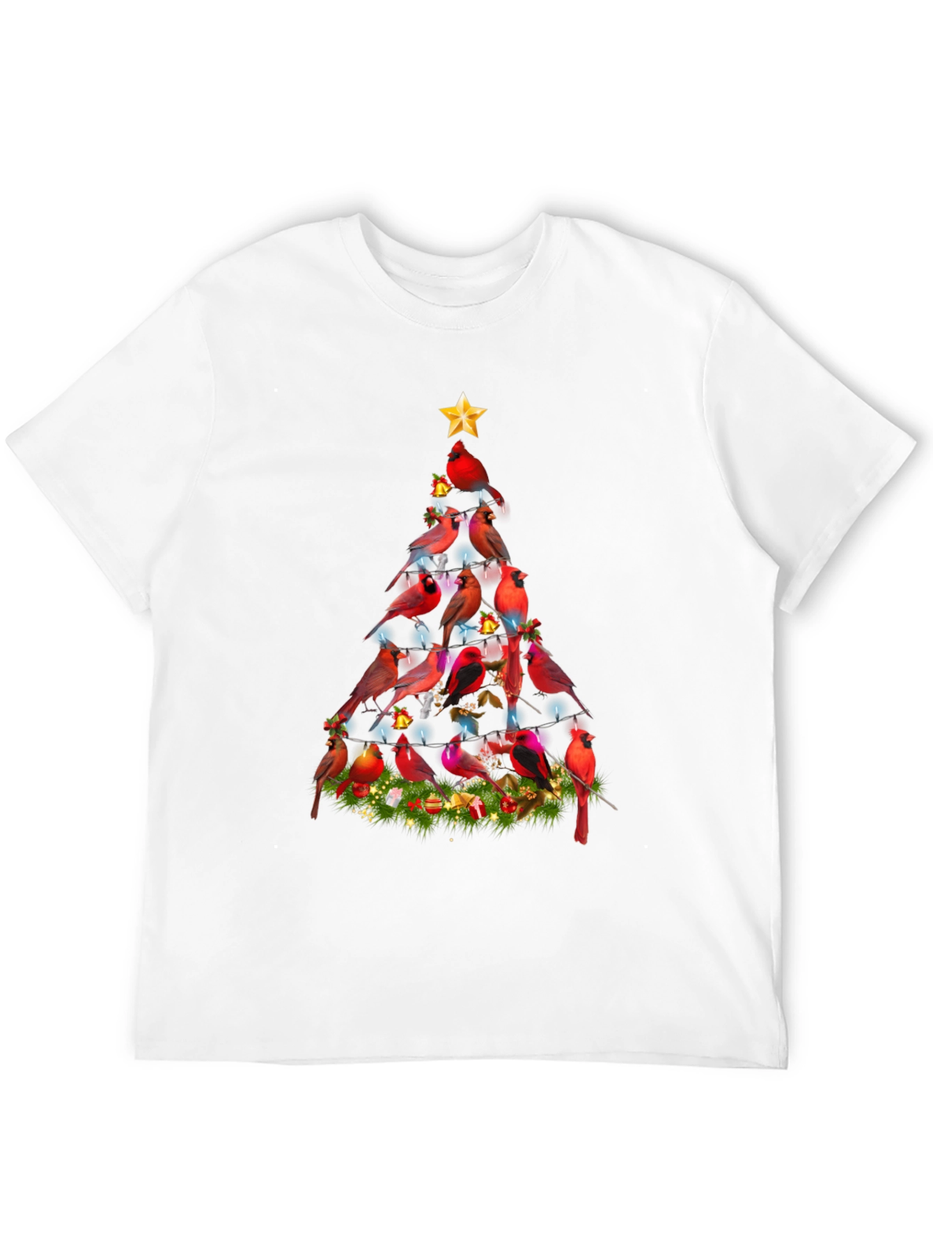 Cardinal Christmas Tree Graphic Tee