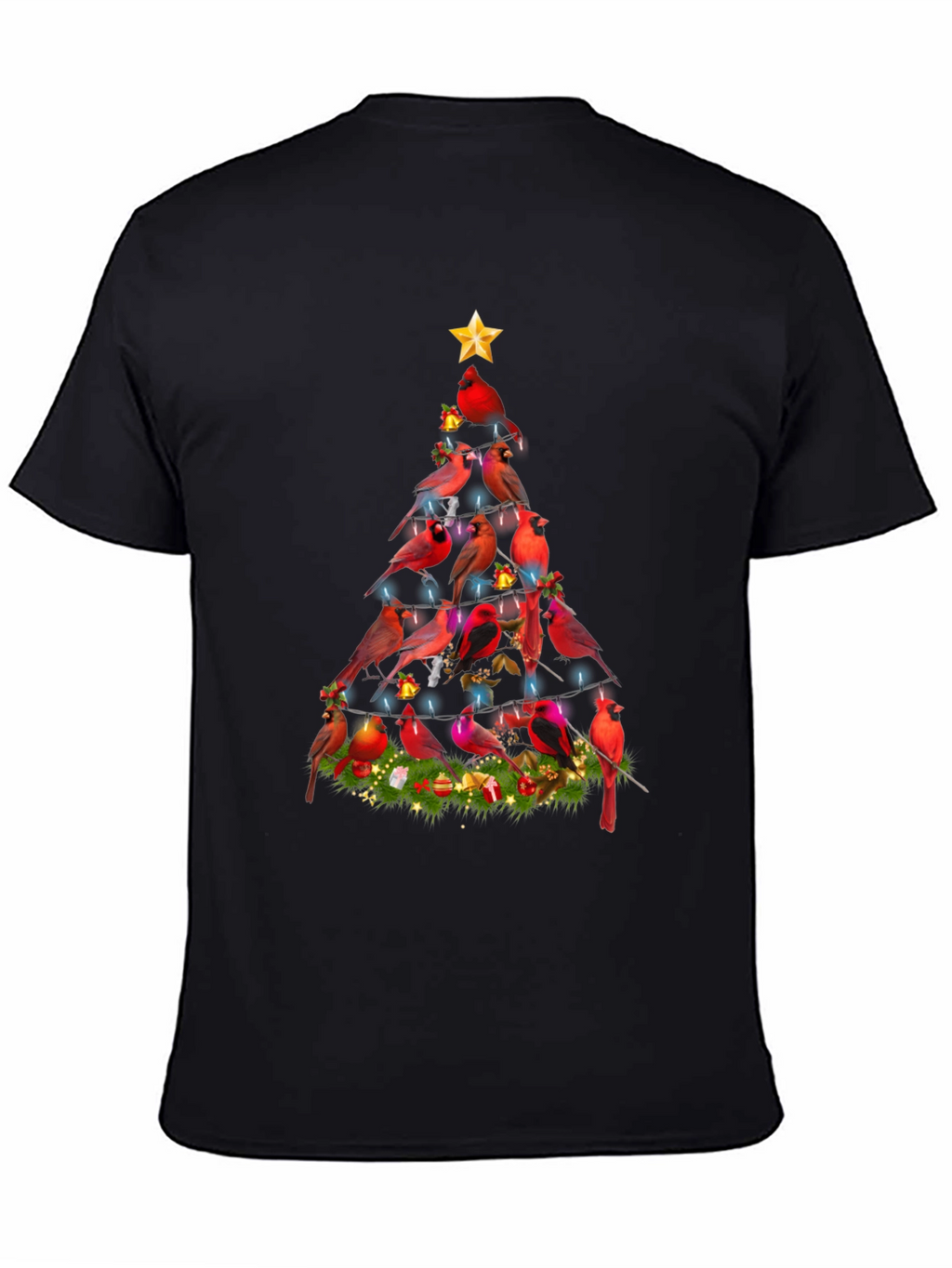 Cardinal Christmas Tree Graphic Tee