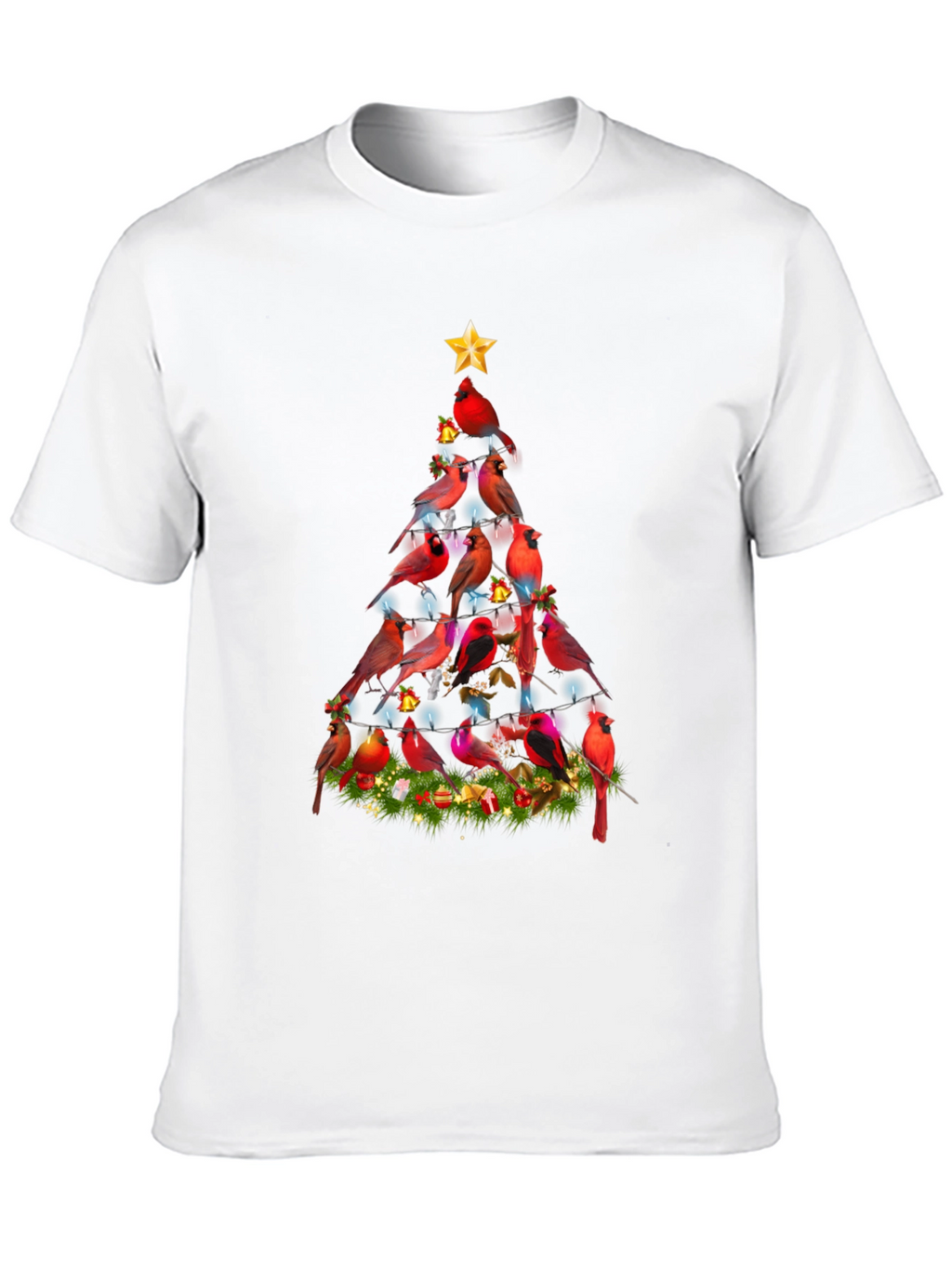 Cardinal Christmas Tree Graphic Tee