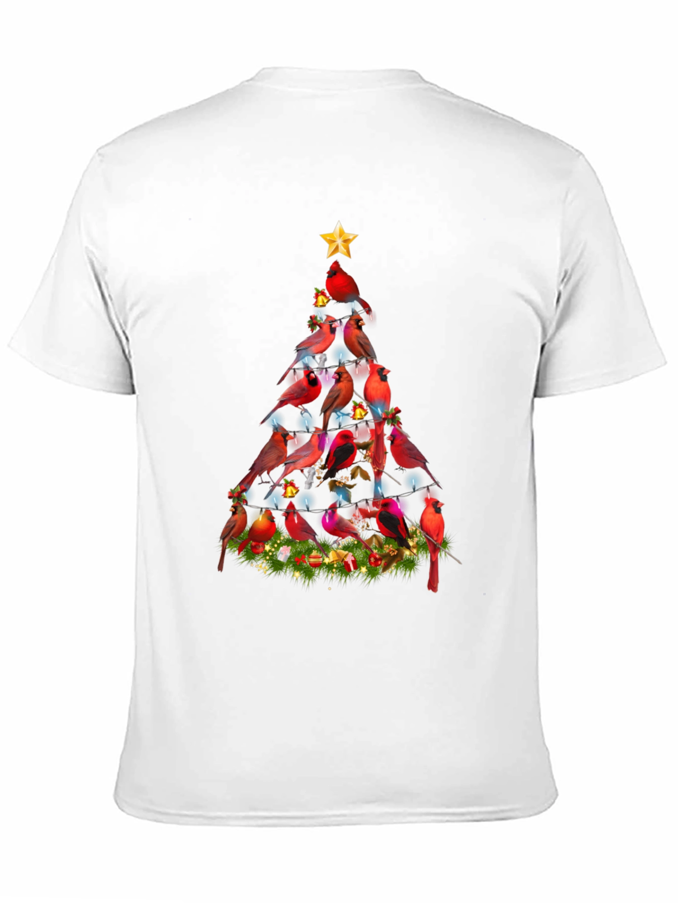 Cardinal Christmas Tree Graphic Tee