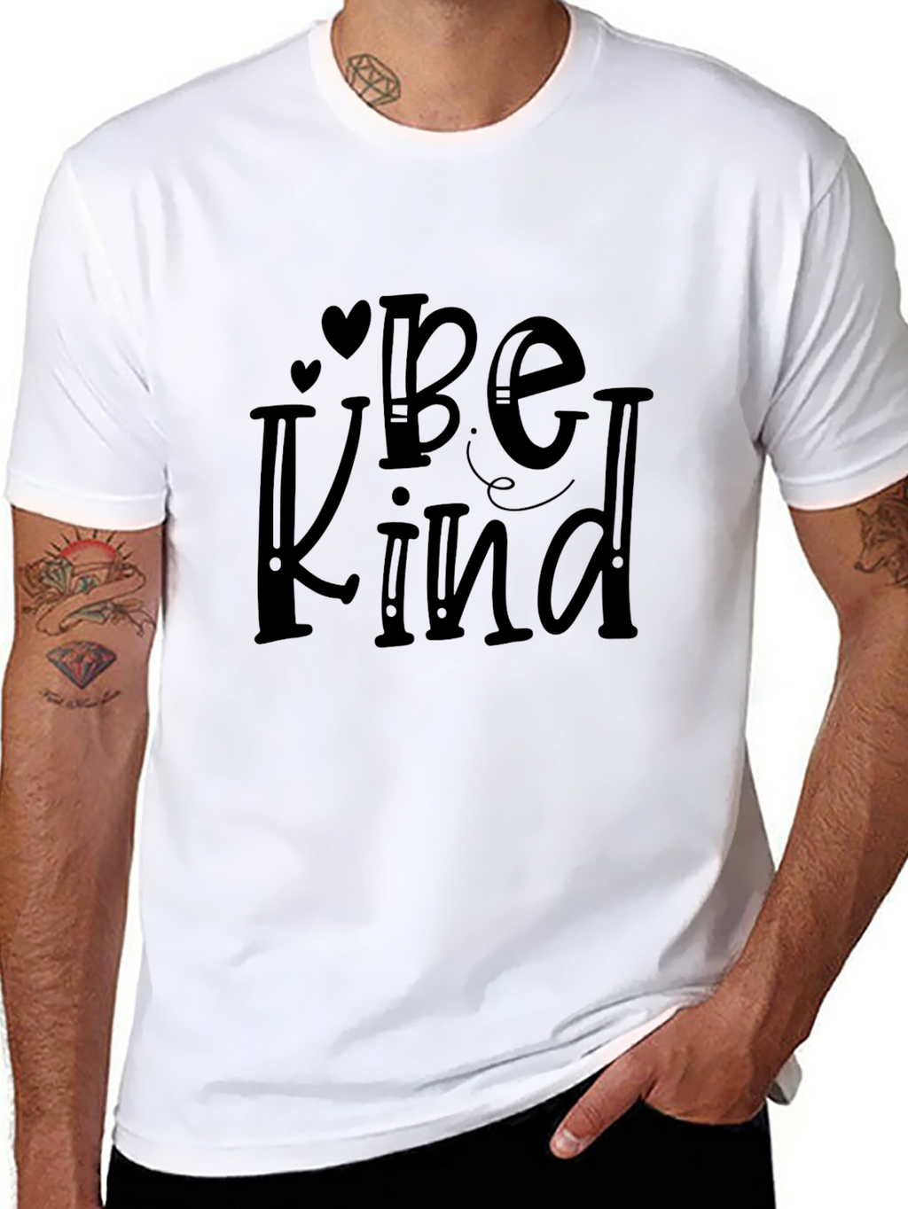 Be Kind Graphic Tee - Black Casual T-Shirt