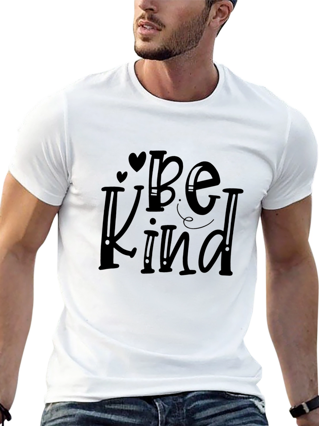 Be Kind Graphic Tee - Black Casual T-Shirt
