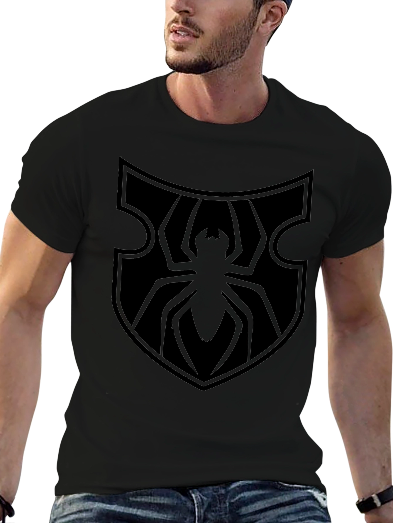 Spider Shield Black T-Shirt