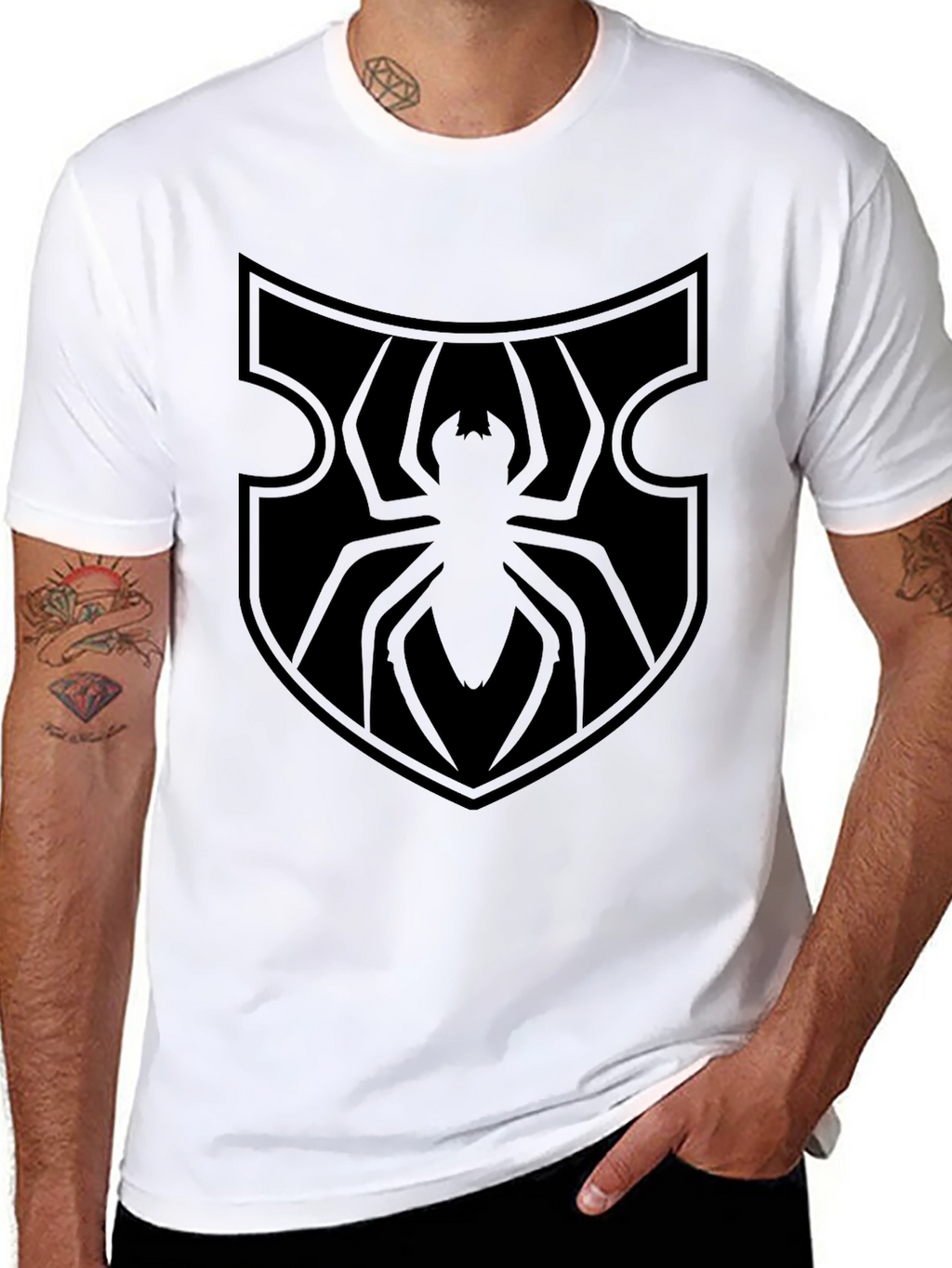Spider Shield Black T-Shirt