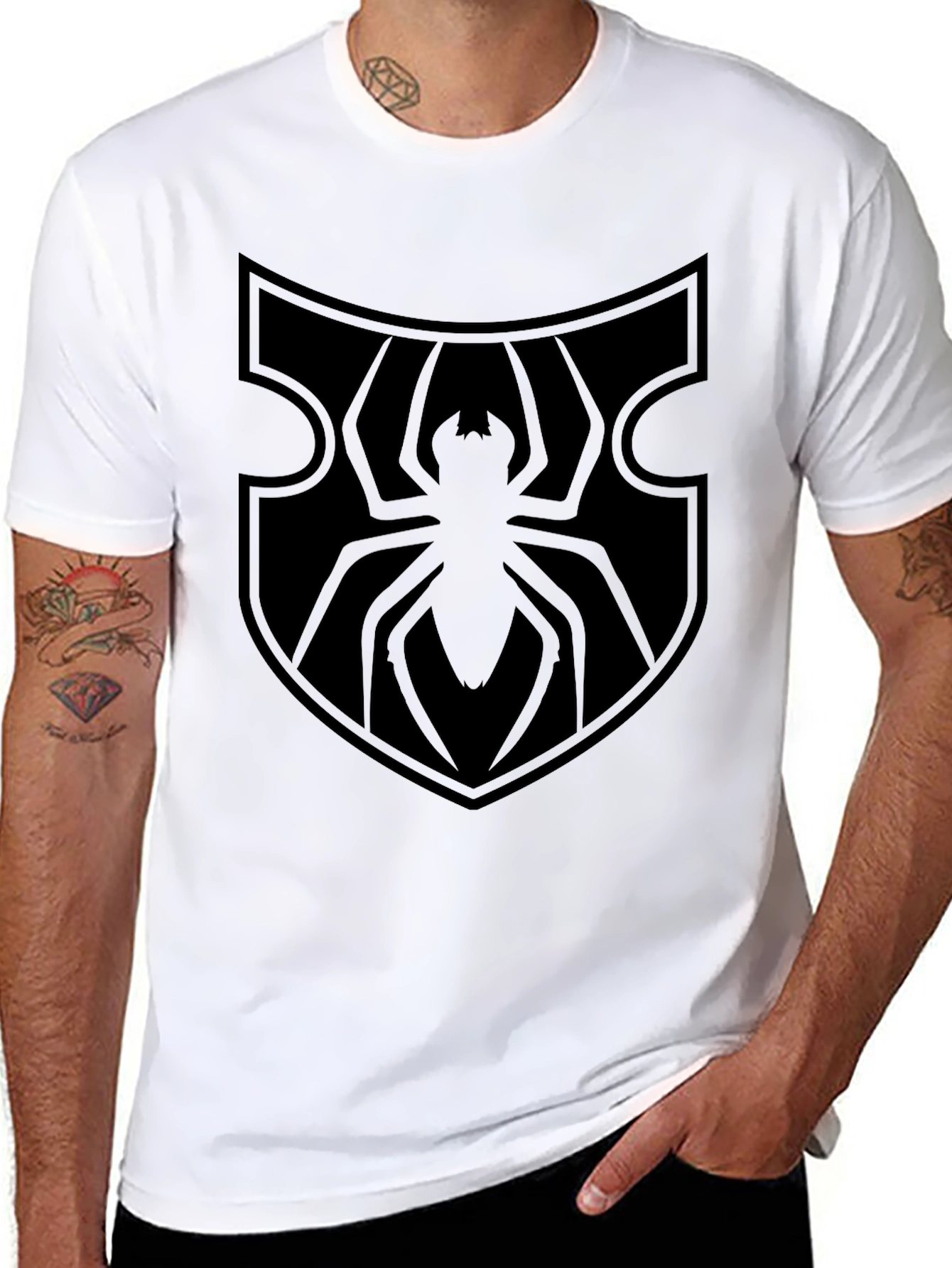 Spider Shield Black T-Shirt