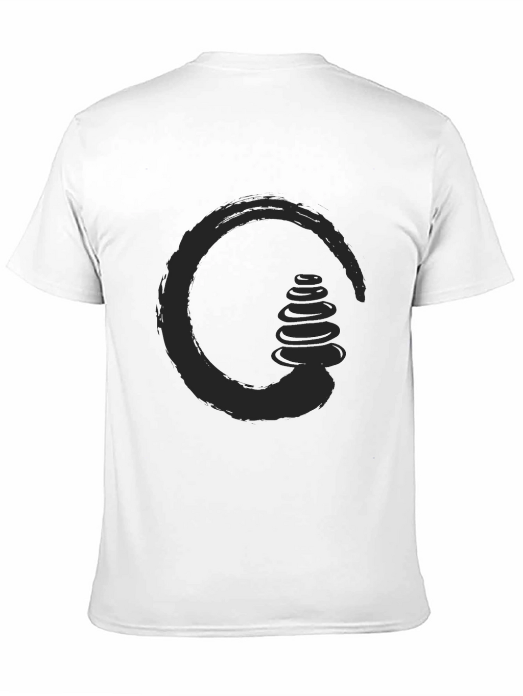 Zen Stones Circle Graphic Tee - Relaxed Fit