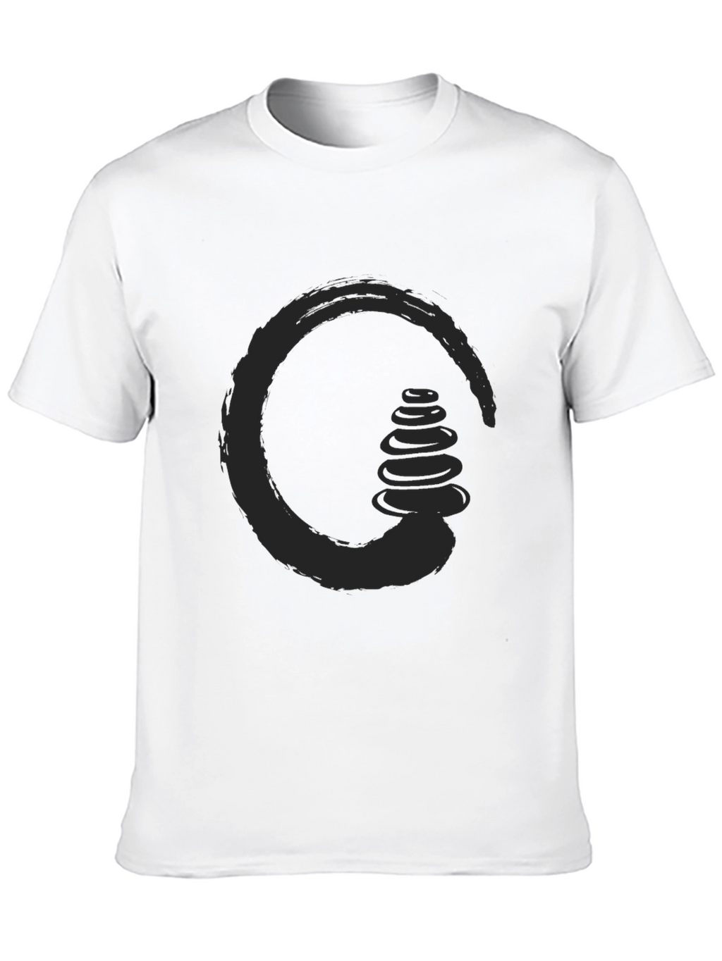 Zen Stones Circle Graphic Tee - Relaxed Fit