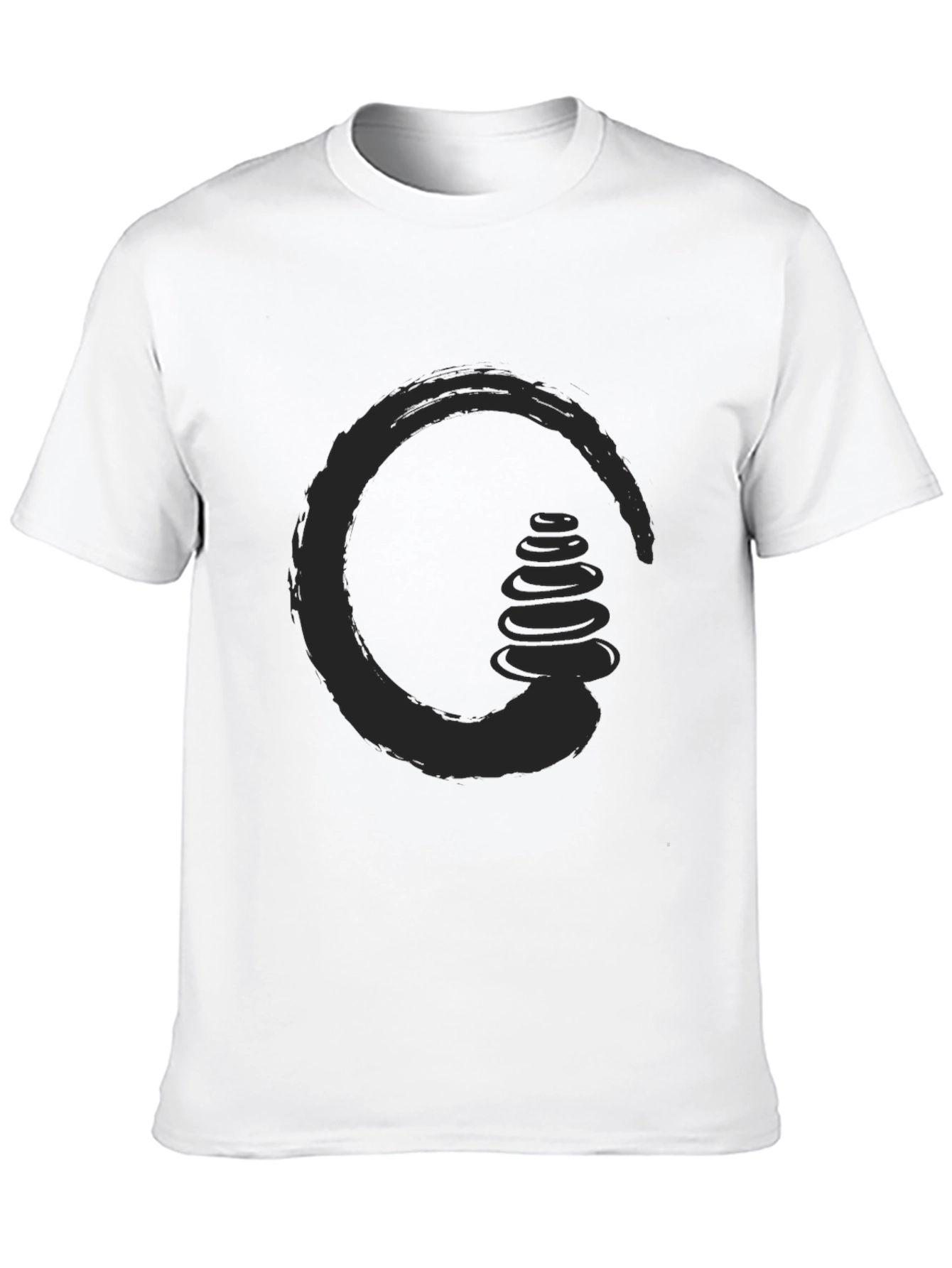 Zen Stones Circle Graphic Tee - Relaxed Fit
