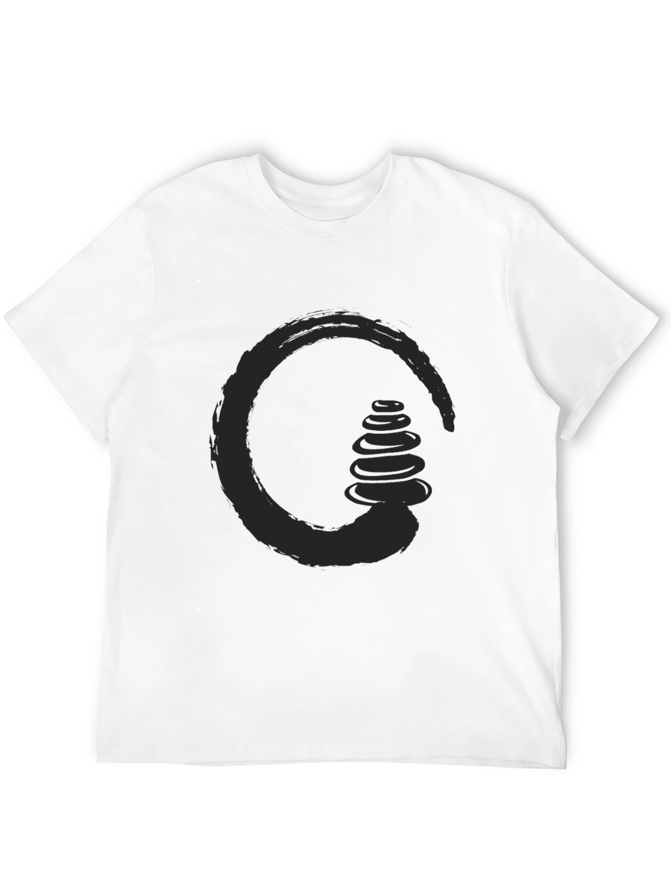 Zen Stones Circle Graphic Tee - Relaxed Fit