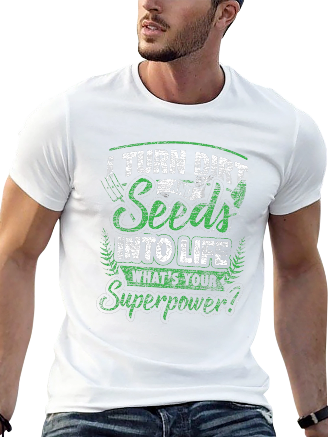 Turn Dirt & Seeds Into Life Graphic T-Shirt