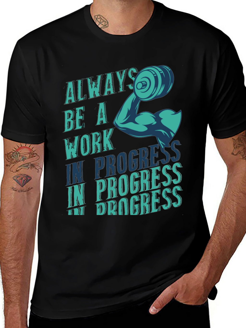 Always Be A Work In Progress Graphic T-Shirt