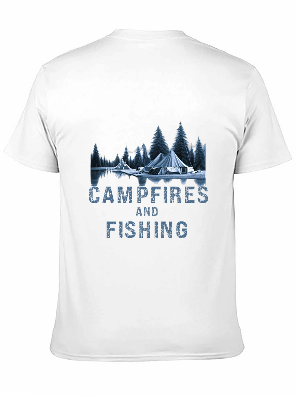 Campfires & Fishing Graphic T-Shirt