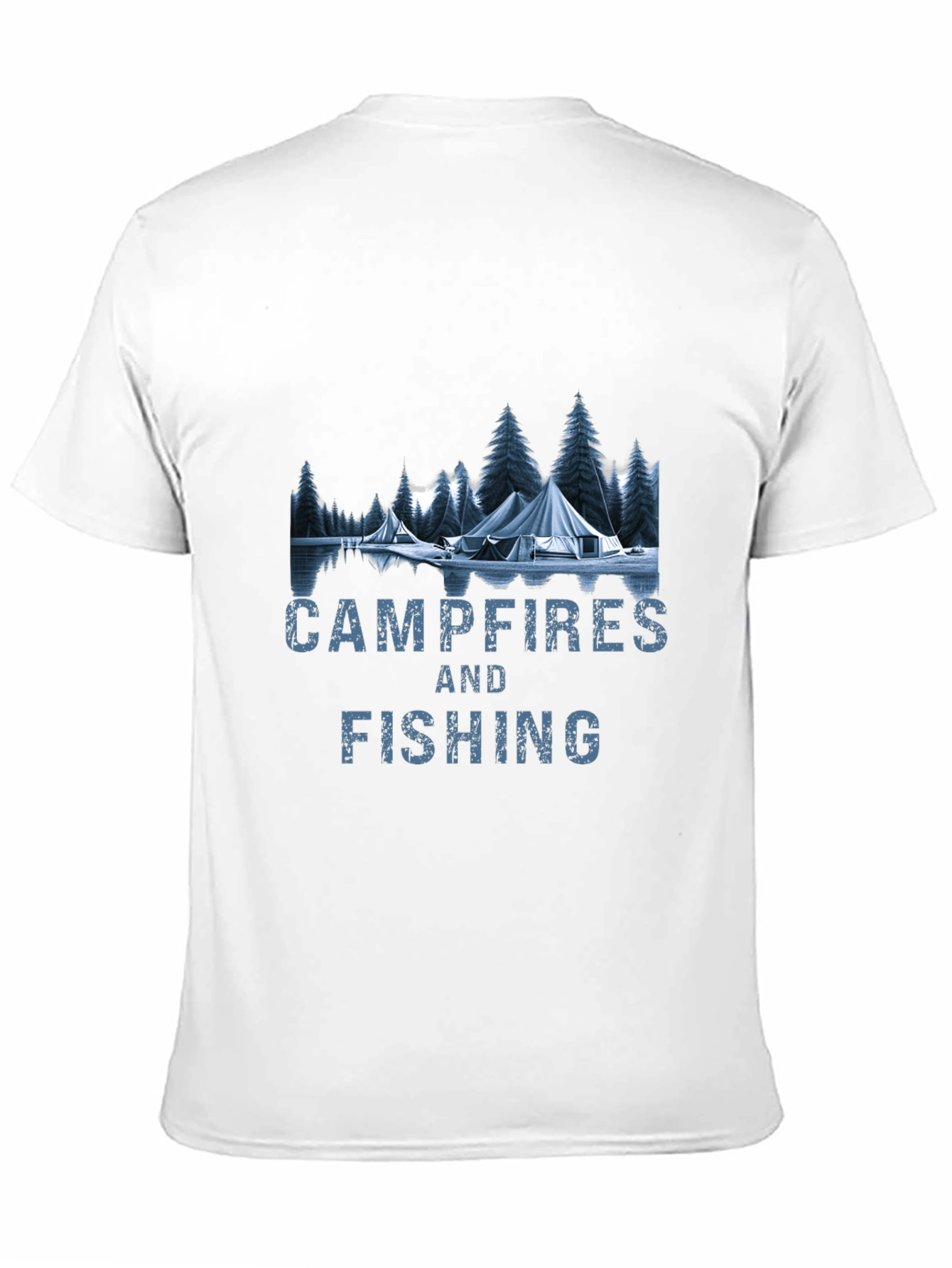 Campfires & Fishing Graphic T-Shirt
