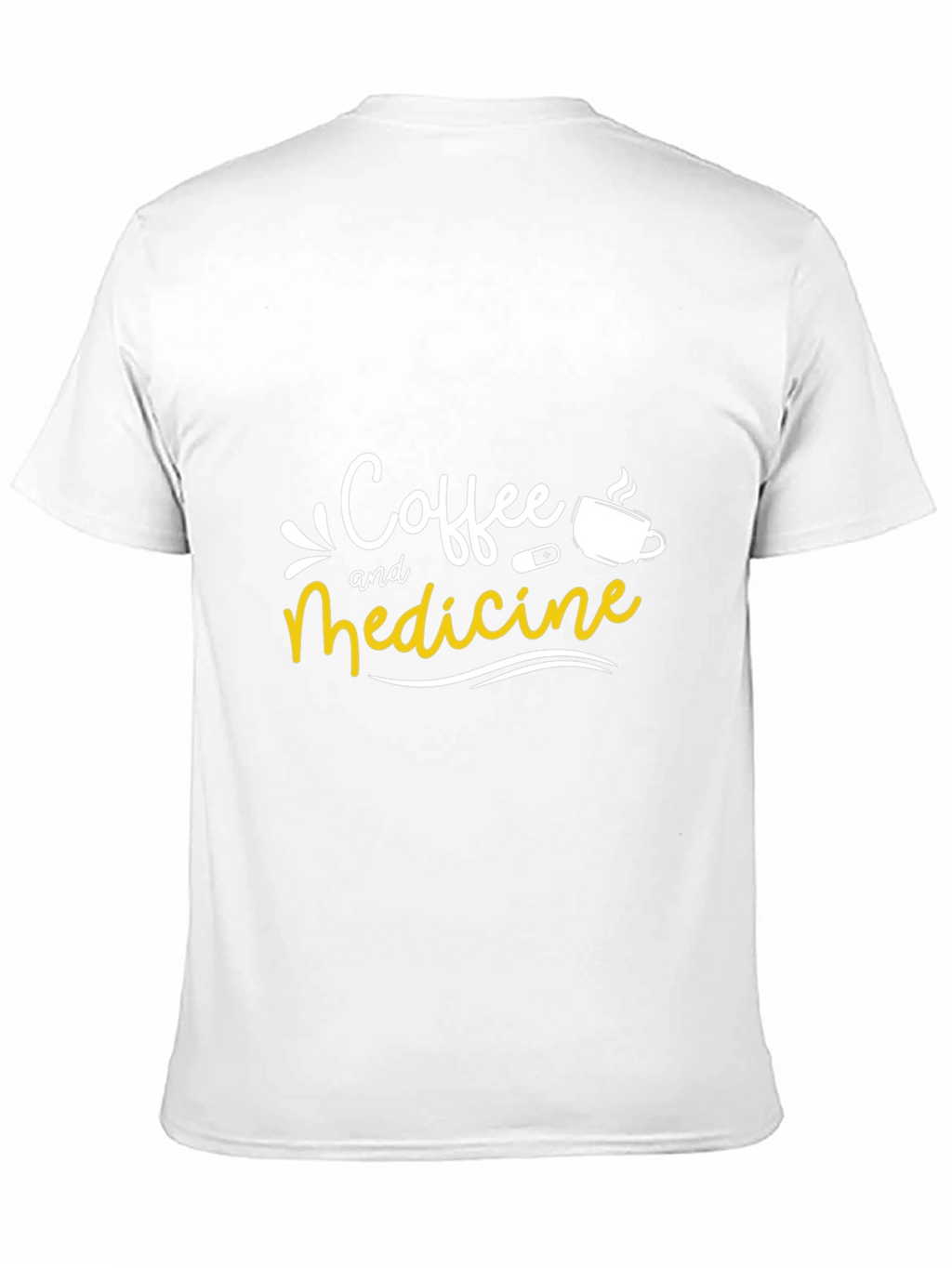 Coffee and Medicine Graphic Tee - Black Unisex T-Shirt