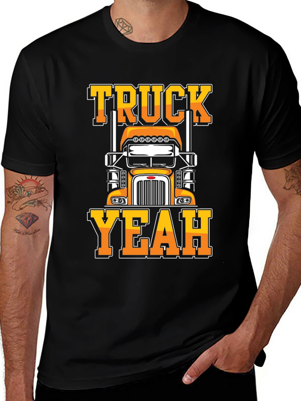 Truck Yeah Graphic Tee - Cool Trucker T-Shirt