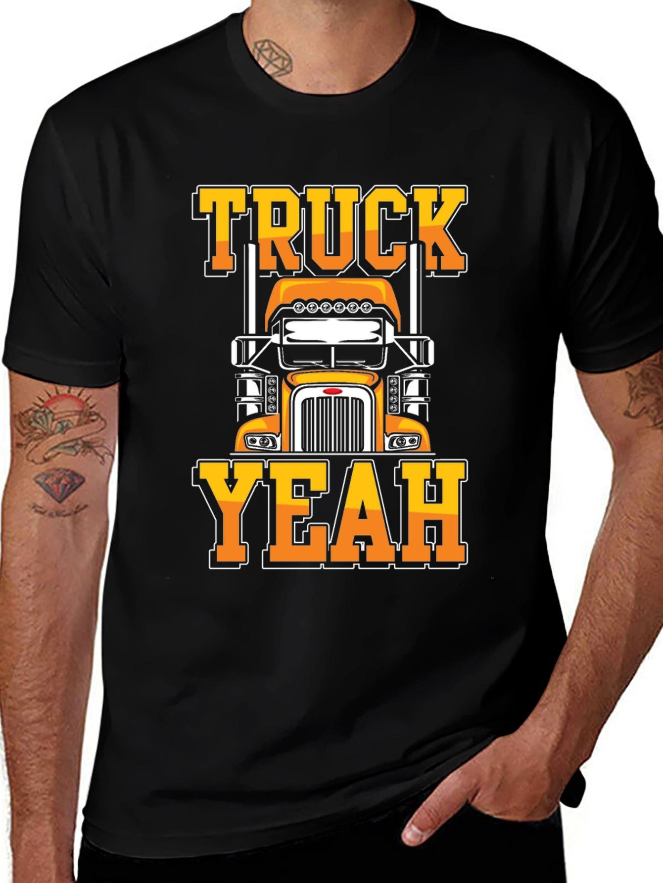 Truck Yeah Graphic Tee - Cool Trucker T-Shirt