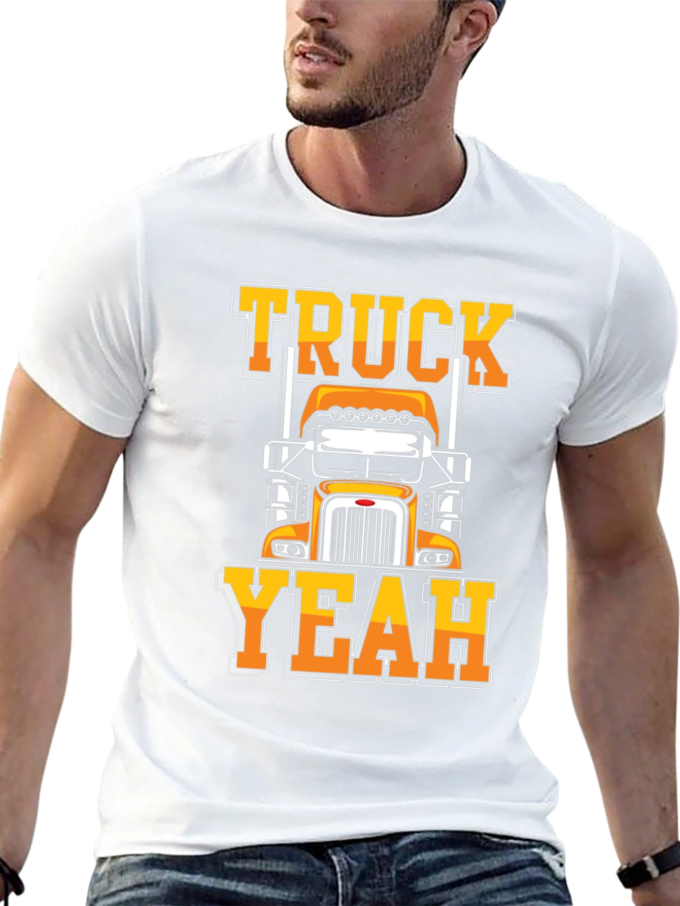 Truck Yeah Graphic Tee - Cool Trucker T-Shirt