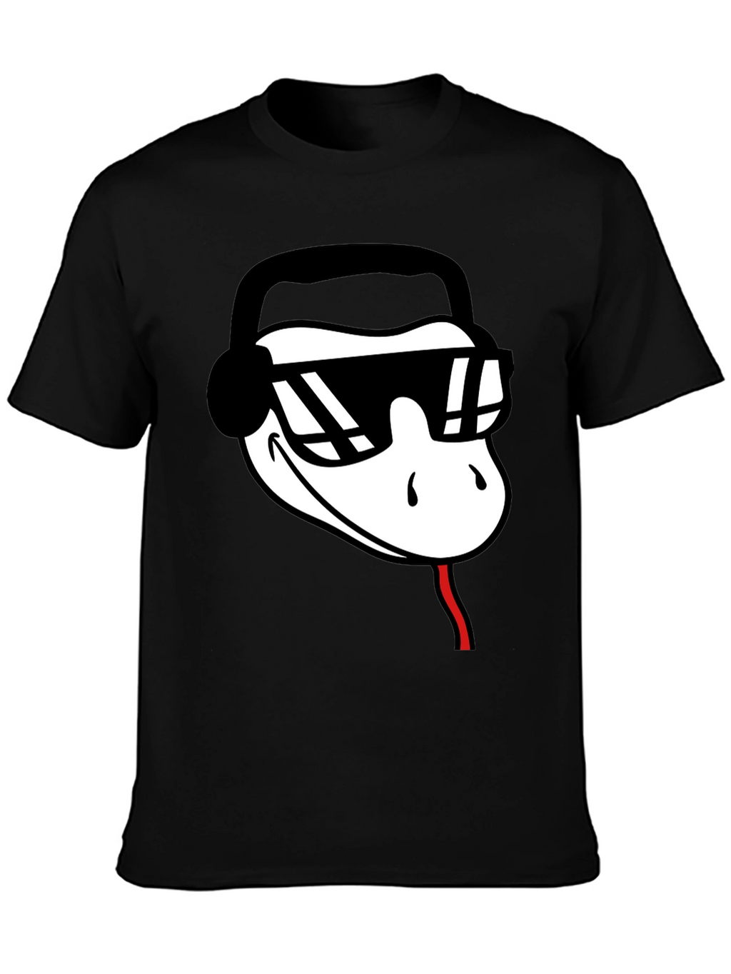 Cool Snake DJ Black T-Shirt