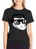 Cool Snake DJ Black T-Shirt