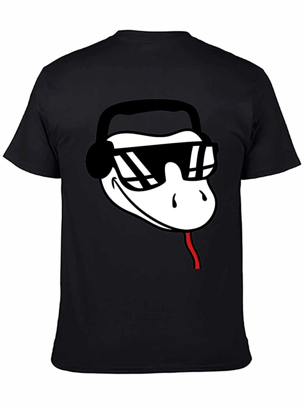 Cool Snake DJ Black T-Shirt