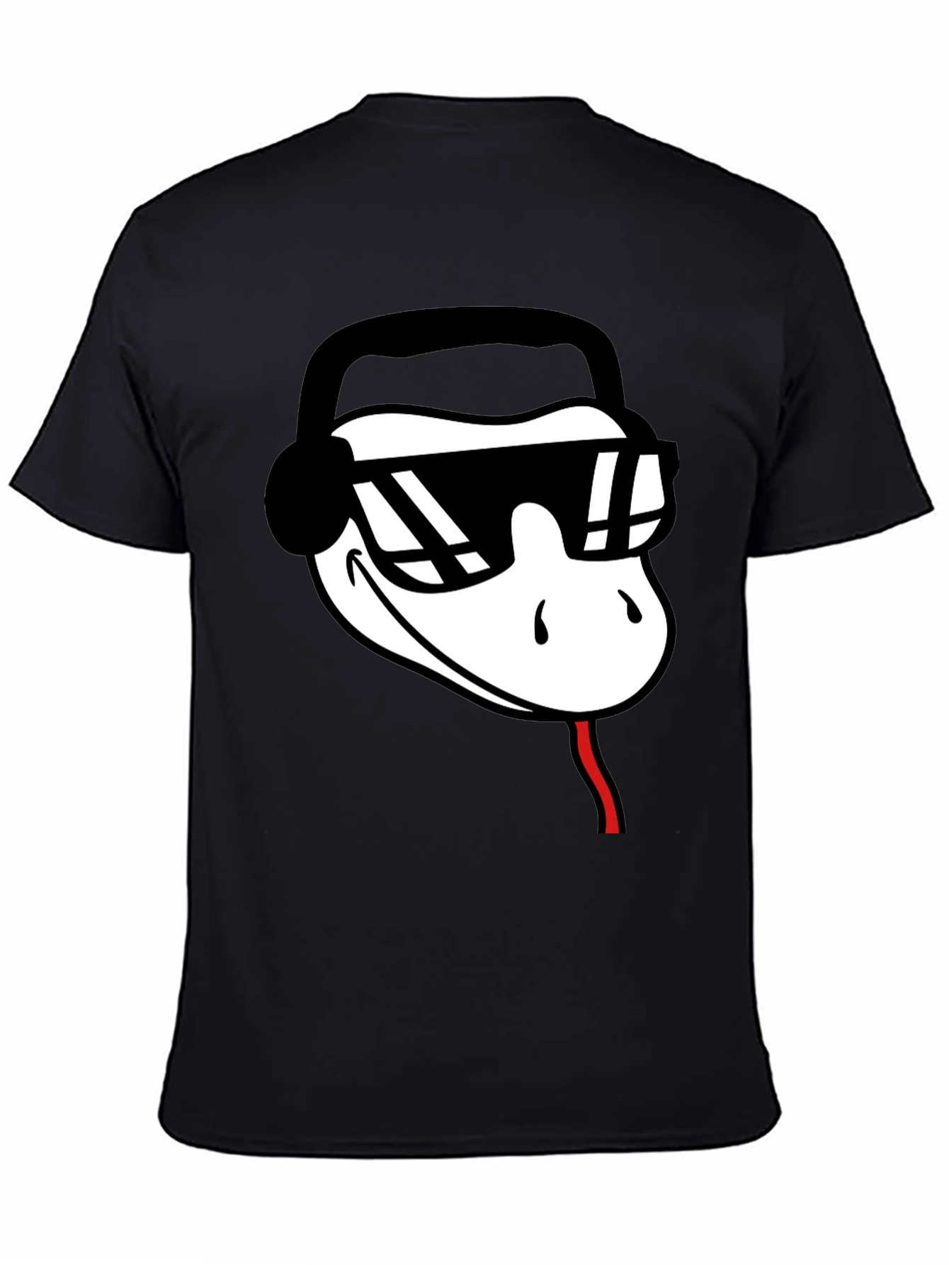 Cool Snake DJ Black T-Shirt