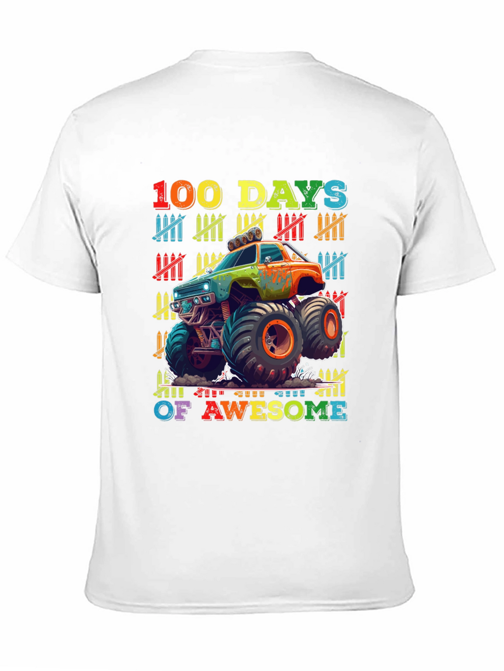 100 Days of Awesome Monster Truck T-Shirt