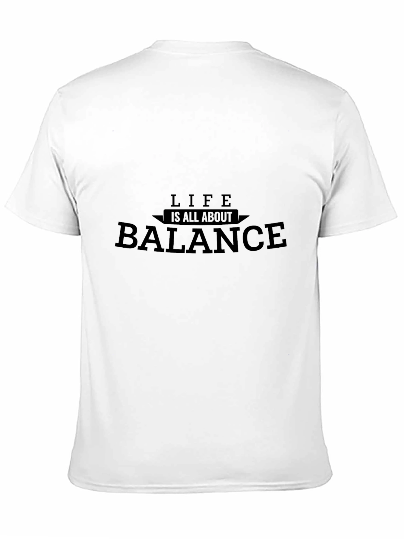 Life is All About Balance Black T-Shirt