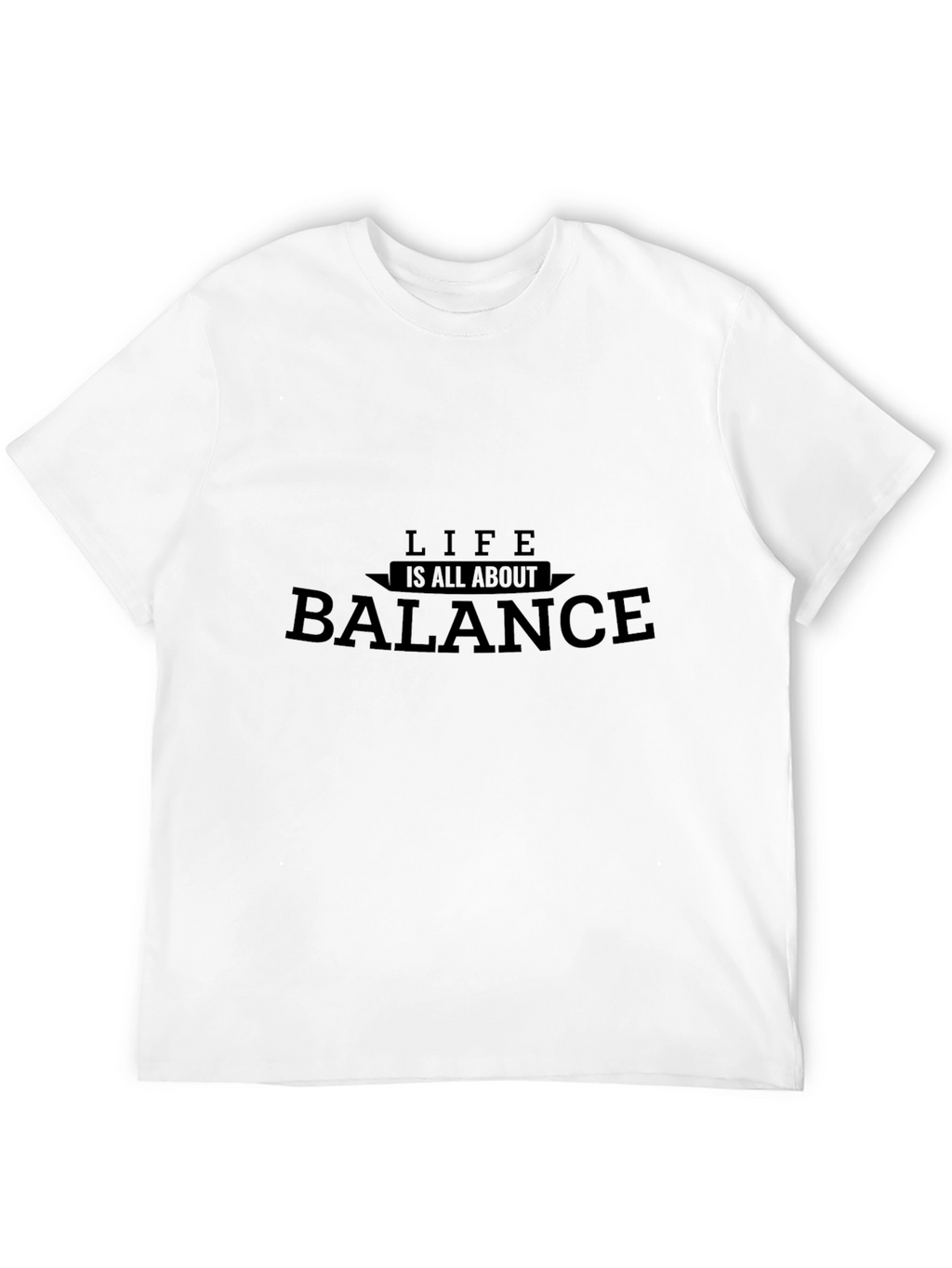 Life is All About Balance Black T-Shirt
